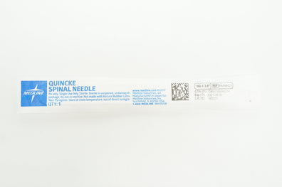 Medline PAIN8021 Quincke Spinal Ndle 18G x 3.5 inch